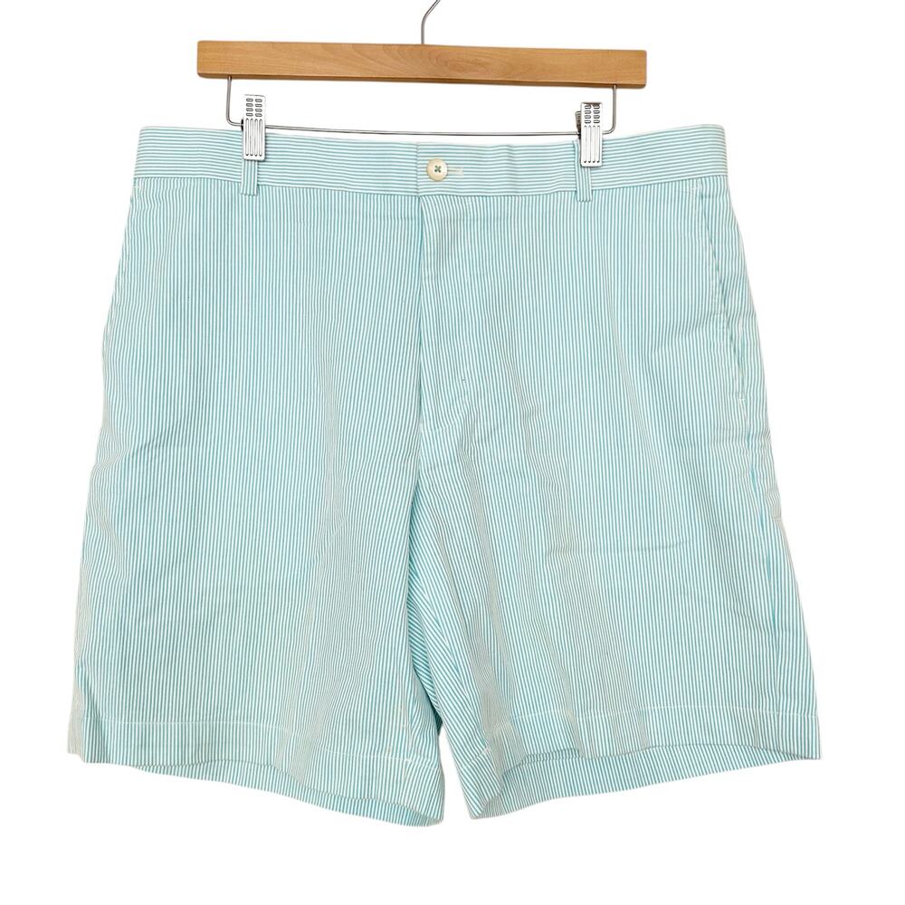 Southern Tide The Skipjack Blue Pinstripe Shorts Sz 36